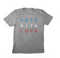 Vote With Love "Classic" Unisex Crewneck (Aluminum Grey)